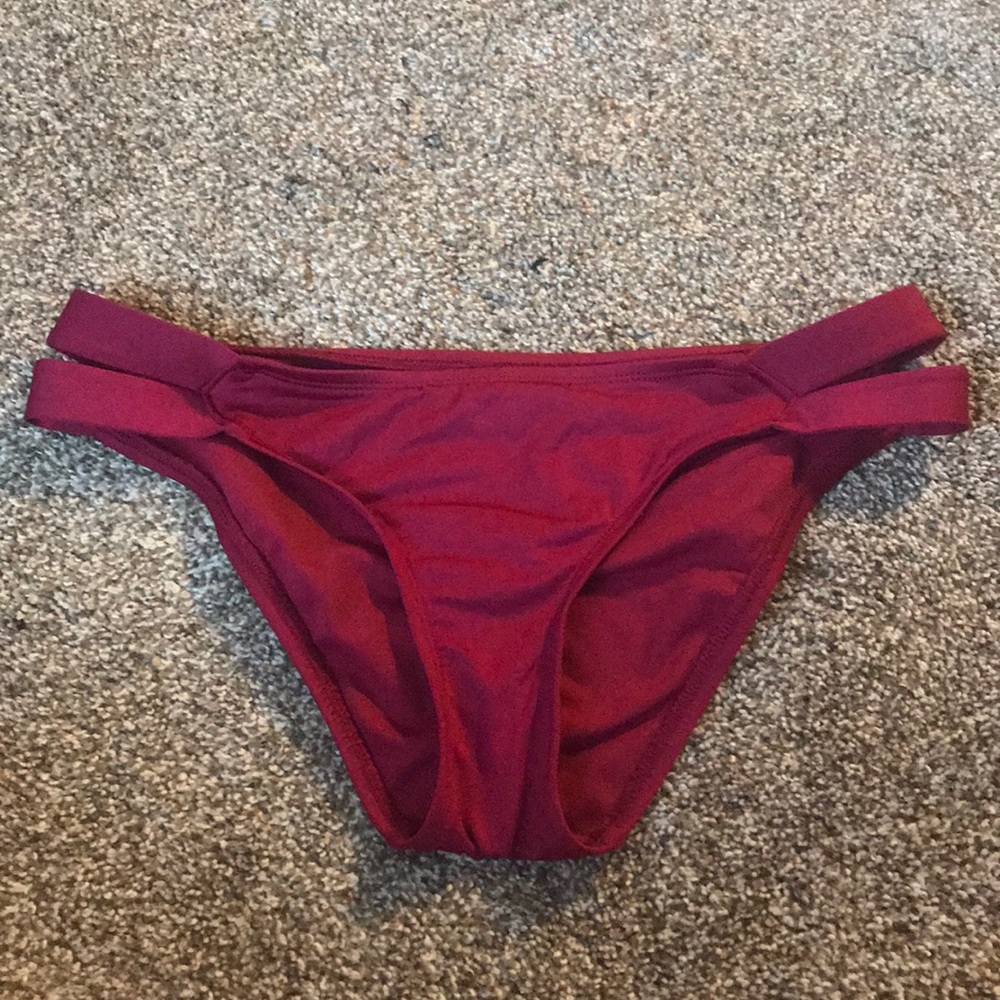 Mossimo Maroon Bikini Bottoms